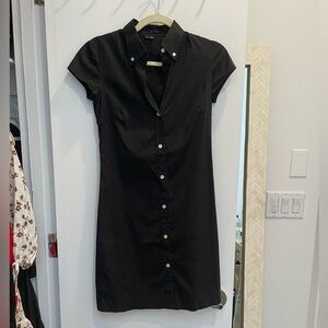 Theory Short Sleeve Collared Dress